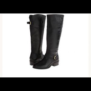 Ralph Lauren wide calf leather boot.  9.5